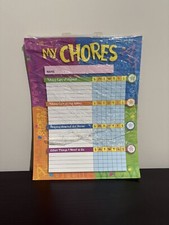 2002 My Chores Colorful Weekly Planner for Kids w/ Praise Words 16 Chore Slots