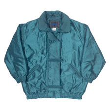 Vintage Main Frame Insulated Jacket Blue Nylon 90s Womens L