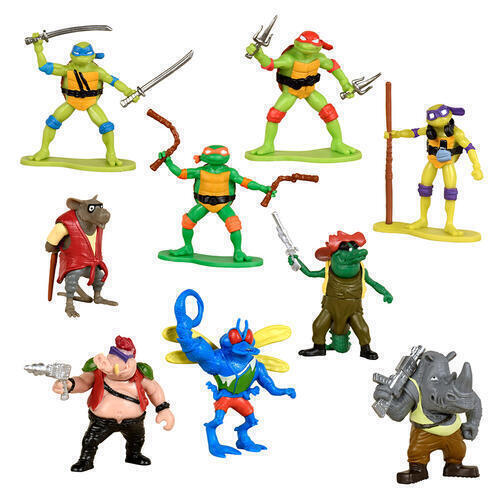 PLAYMATES ADOLESCENTE MUTANTE TORTUGAS NINJA MUTANTE CAOS PELÍCULA MINI...