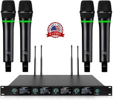 Microfonos Inalambricos Profesionales Microfonos UHF Profecional Systema KARAOKE