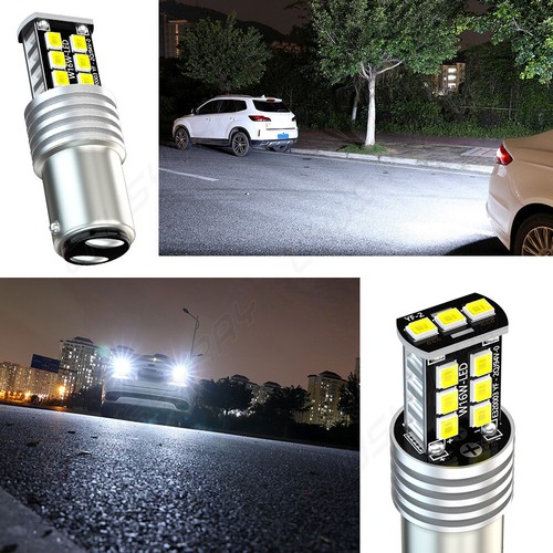 For Motorcycle 1157 White LED Flash Blinking Rear Brake Tail Light Bulbs - Bild 10 von 12