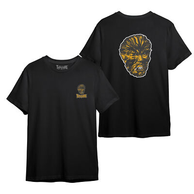 Authentic TOPSTONE HORROR Teen Werewolf T-Shirt Black S-2XL NEW