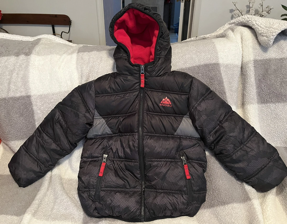 Little Boys Snozu Hooded Winter Puffy Jacket Size 5 eBay