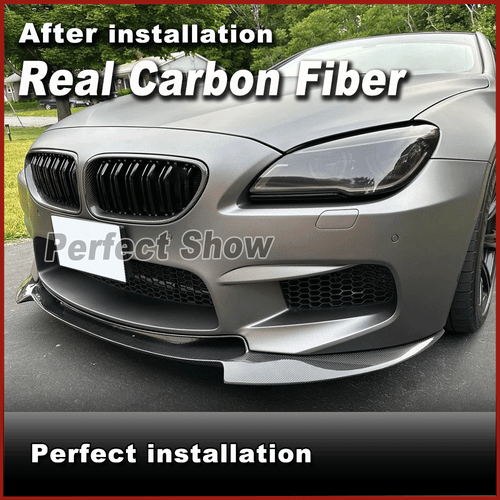 Carbon Frontspoiler Frontlippe Heckdiffusor Bodylit Passt für BMW F06 F12 F13 M6 - Picture 2 of 14