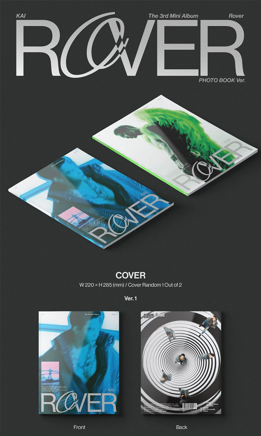 EXO KAI [ROVER] The 3rd Mini Album PHOTO BOOK/CD+Photo Book+2 Card
