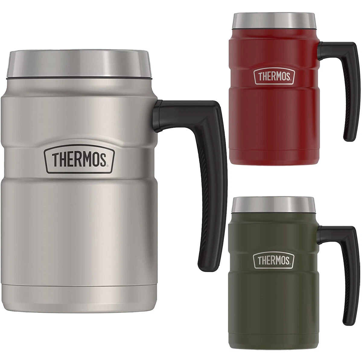 Thermos 16oz Stainless King Coffee Mug - Matte Stainless Steel