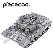 3D Metal Puzzles T-90A Tank Teenage Toys Brain Teaser DIY Building Kits for Adul