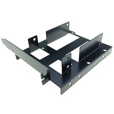 2.5" Dual SSD 3.5" HDD to PCIe Slot Mount Bracket Hard Disk Drive Adapter Case