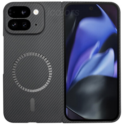 Original Design for Google Pixel 9 Pro Fold Magnetic Carbon Fiber Magsafe Case