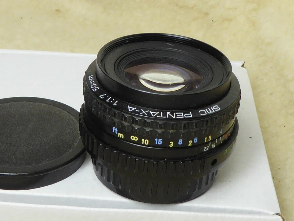 SMC Pentax-A 50mm F1.7 PKA Mount Lens - UK Dealer + filter + cap. fully tested - Image 2 of 4