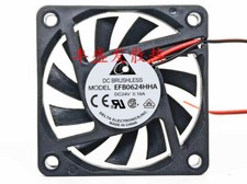 Delta EFB0624HHA 6010 6CM 24V 0.16A ultra-thin silent inverter cooling fan