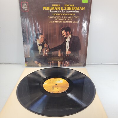 Itzhak Perlman & Pinchas Zukerman Play Music For Two Violins Vinyl NM Wrapped