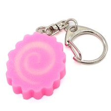 Food sample fake food keyring naruto roll slice red Japanese model