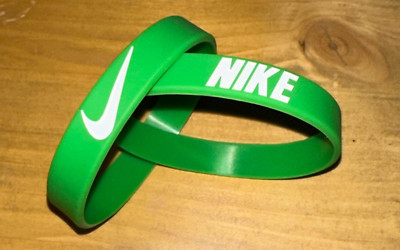 Nike Baller Band Rubber Bracelet wristband Green White AF1 Dunks Jordan 1 Mid 