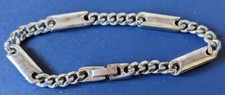Vintage - Silver Tone Health Magnetic 7.5" Unisex Bracelet - Estate