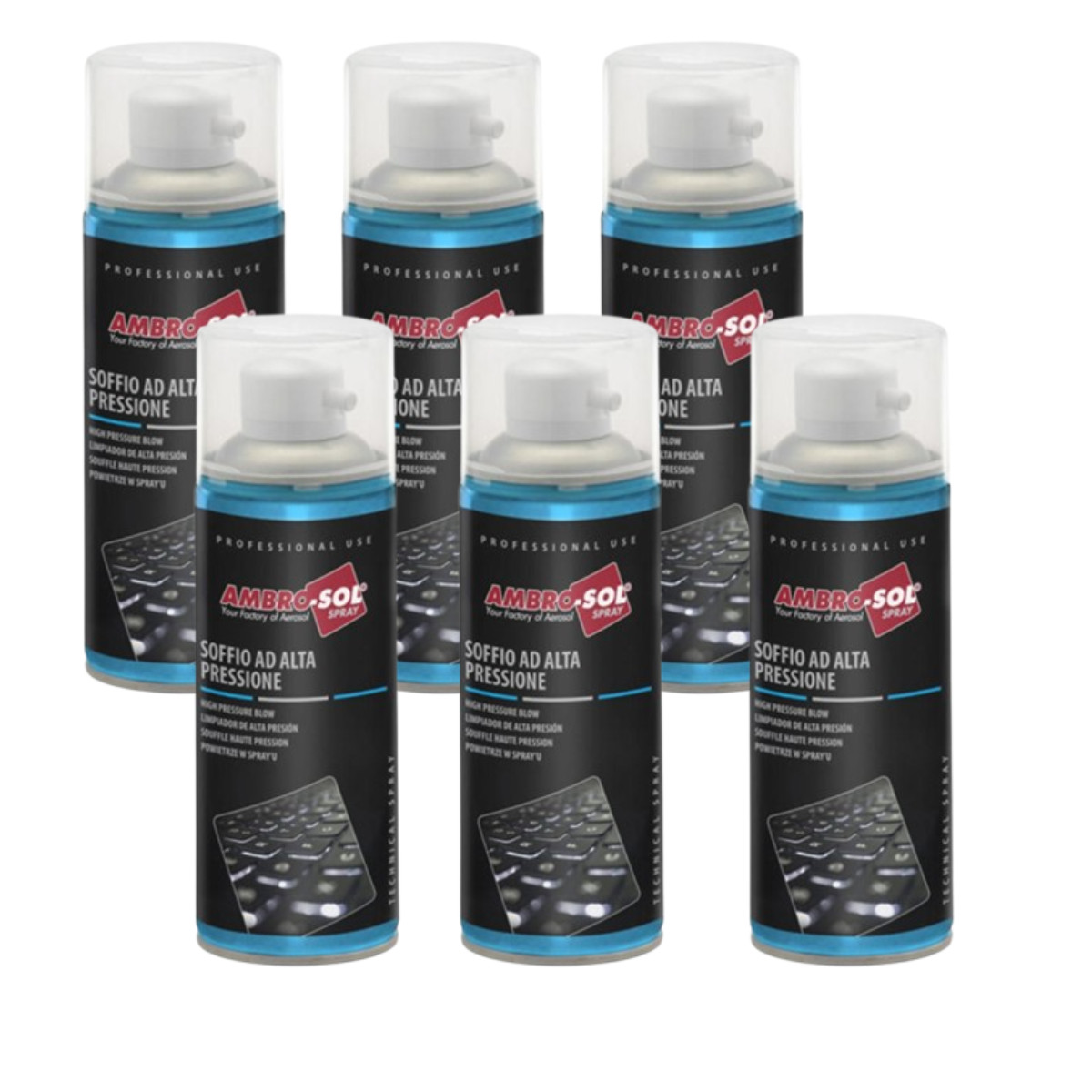 Air sec comprimé anti poussiére P303 x6 souffle puissant pour lentilles optiques