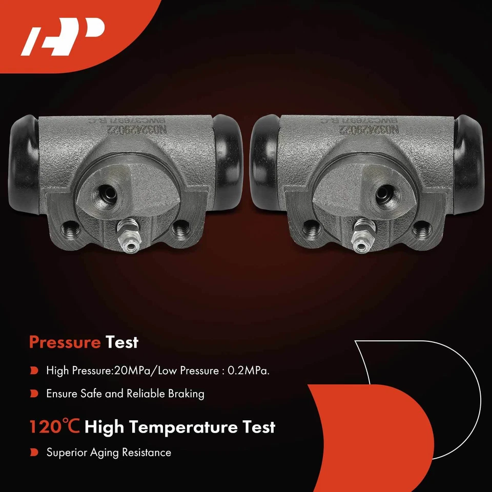 2x Cilindro de rueda de freno de tambor delantero y trasero para Chevy C20 Dodge Ford GMC Plymouth Foto 4 de 4