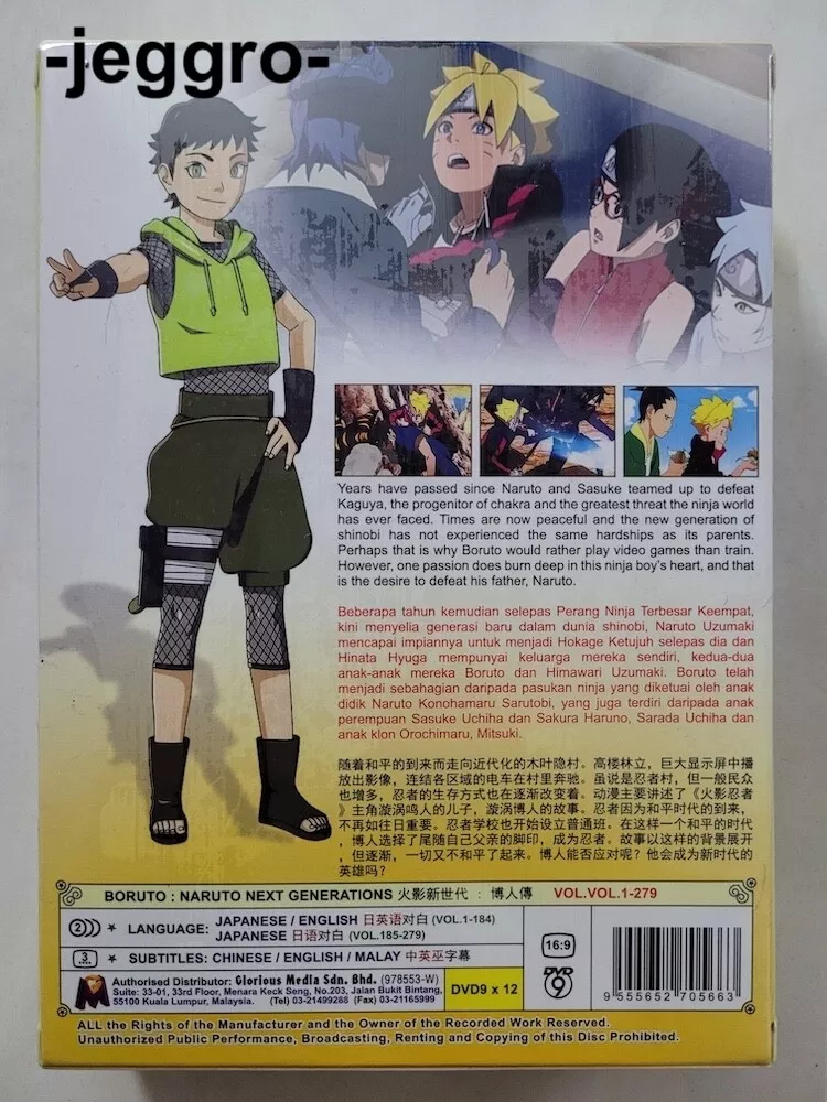 Boruto Naruto Next Generations (Vol.1-279) DVD with Eng Dub/Eng