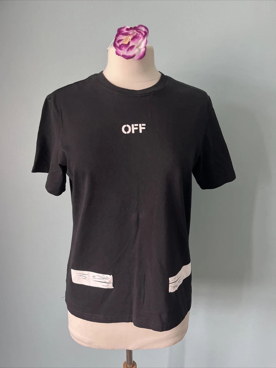 off white mens black t shirt
