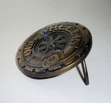 FOUR WHEELIN' Tire Belt Buckle - Indiana Metal Craft 1978