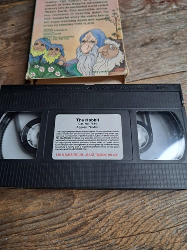 1992 JRR Tolkien The Hobbit VHS Animated Movie - Picture 5 of 5