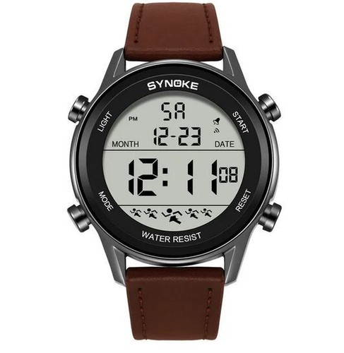 Men's Digital Sport Watch SYNOKE 9855 Wristwatch 50M Waterproof FREE S&H