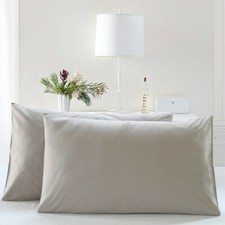 1 Pair Cotton Pillowcases Room Standard Couple Envelope Closure Shells Fashion