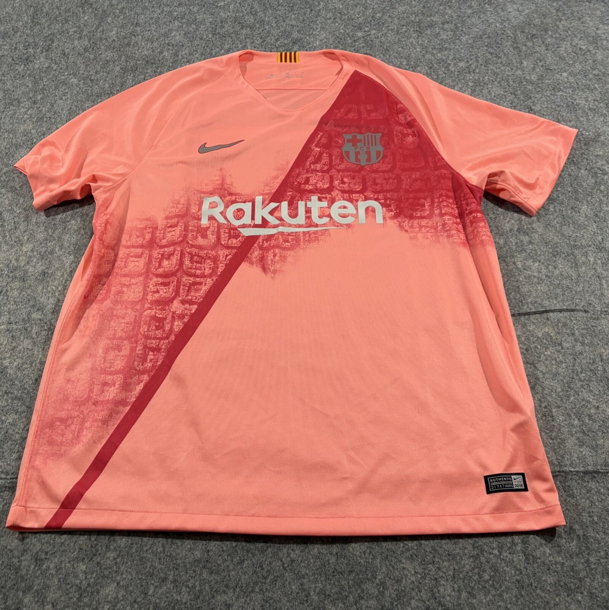 Nike FC Barcelona ジャージ ピンク/ブラウン Nike Men FC Barcelona Stadium BRT S/S Shirts Pink Soccer FCB