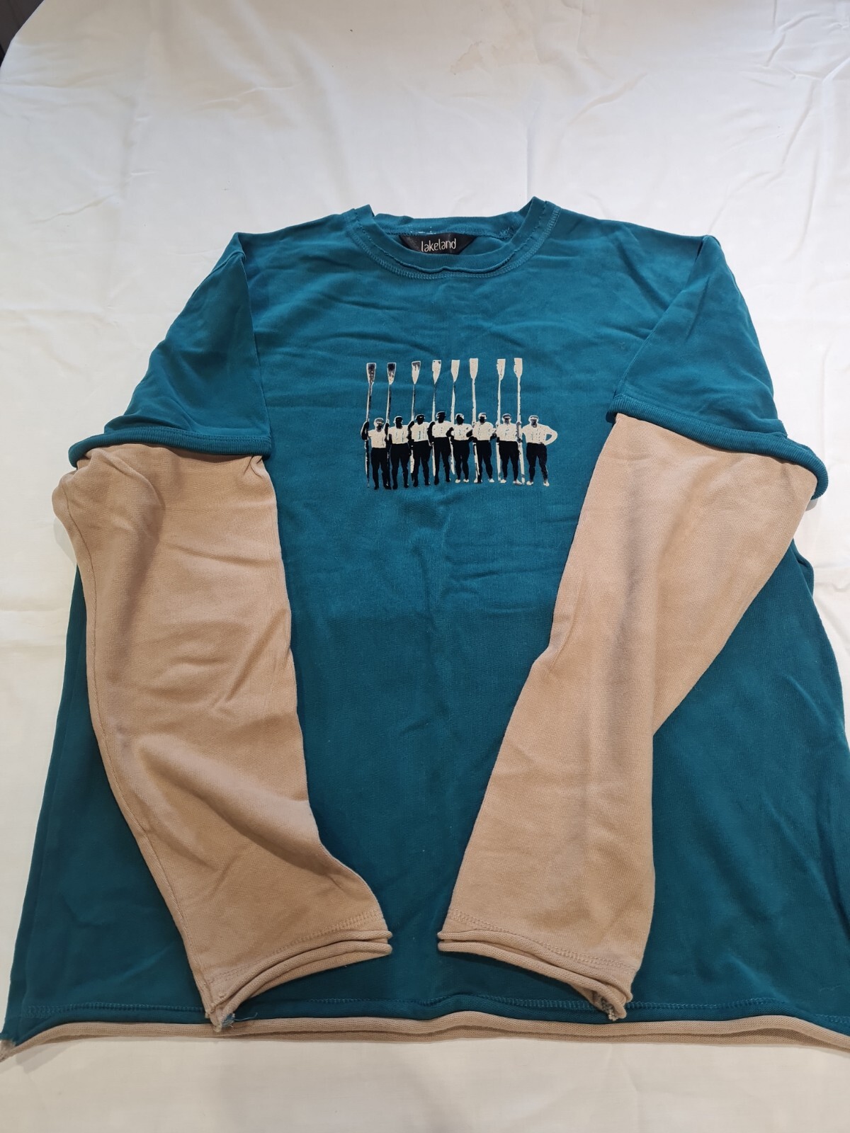 FILA 1 TOP A MANICHE LUNGHE BLU LAKELAND ~ M