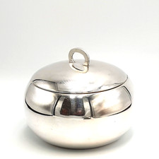Vintage 1970s Made in Italy Silver Sugar Bowl 800