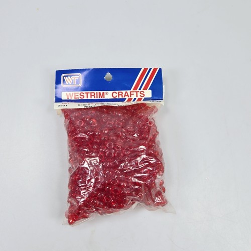 Westrim Craft Perle Pony Red Beads 2931
