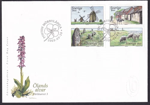 Sweden 2003 Cachet FDC World Heritage 3. Engraver Sjööblom.