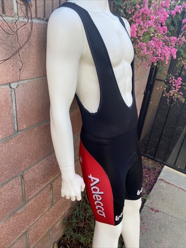 Nalini Lotto Cycling Padded Bib Bicycle Shorts, Mens 4 / Large, Made in Italy - Picture 2 of 8