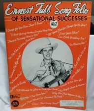 ERNEST TUBB - ORIGINAL VINTAGE 1944 SONG FOLIO / SOUVENIR PROGRAM - VG CONDITION