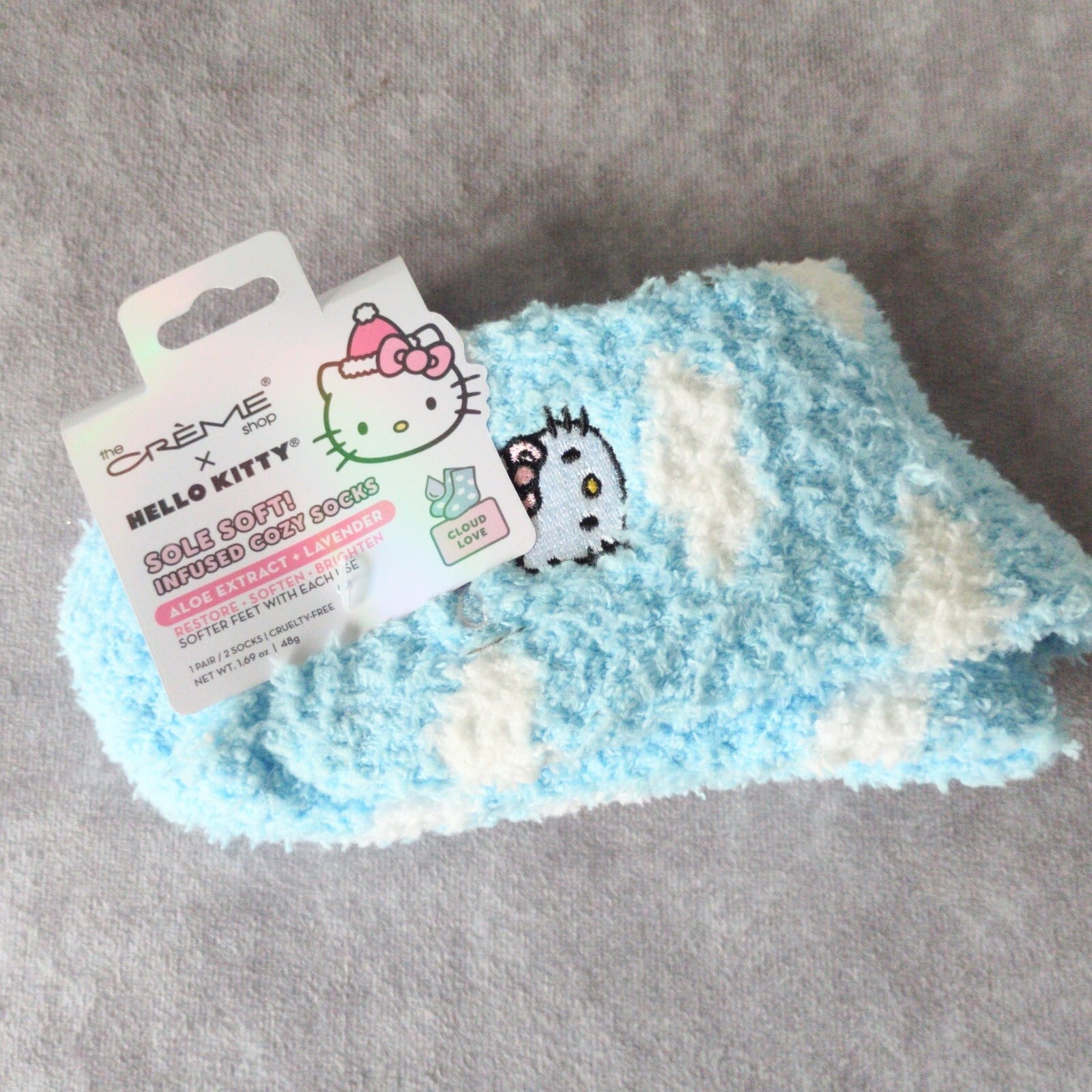 SAOLA Calze accoglienti Sanrio Hello Kitty donna 5 11 suola blu crema morbida negozio inf