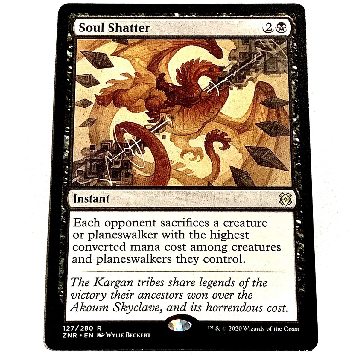 Soul Shatter 1x FOIL ZNR MTG Zendikar Rising Rare MINT black Soul Shatter 1x FOIL ZNR MTG Zendikar Rising Rare MINT black