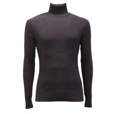 1633AG dolcevita uomo IMPERIAL black cotton blend turtle-neck sweater man