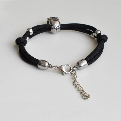 Ø 3 4 5 6 7 8 mm Edelstahl Endkappen-Verschlüsse +verschiedene Kettchen-Anhänger - Bild 4 von 4