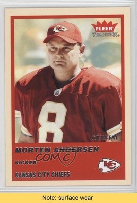 2004 Fleer Tradition Crystal 134/150 Morten Andersen #284 HOF READ 3c7