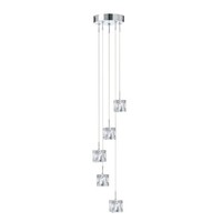 Led Pendelleuchte Esstisch Glas Metall Ø18 Cm In Chrom 1325 Lm HäNgelampe KüChe