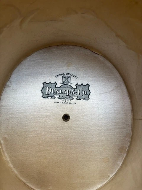 Antique Dunlap & Co Men's Silk Top Hat - 7-1/4 (L) HAS WEAR.  - Image 3 of 4