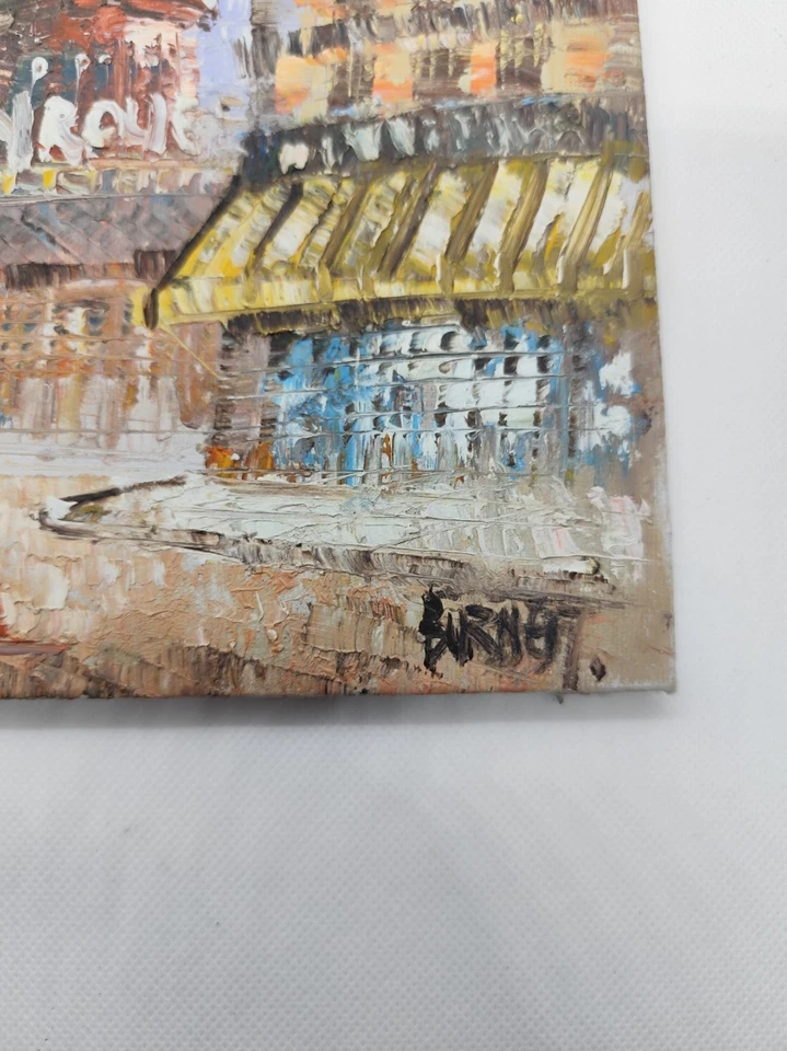 Tableau Paris Moulin Rouge – Peinture au Couteau sur Toile – Signée Burnett - Photo 3/4