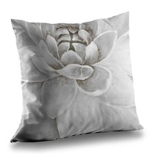 Begin Home Decor C1PC1414JPZNYJ 14 x 14 in. Delicate White Chrysanthemum Thro...
