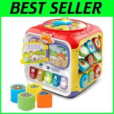 Interactive Activity Cube for Toddlers, Red