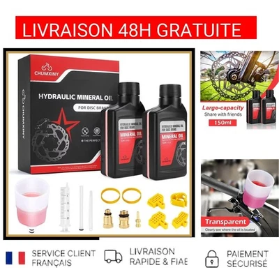 Kit Purge Frein Disque Hydraulique SHIMANO Liquide Minéral Entonnoir VTT - Photo 1/4