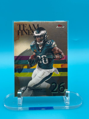2025 Finest Saquan Barkley Team Finest #TF-5 Philadelphia Eagles Q0520