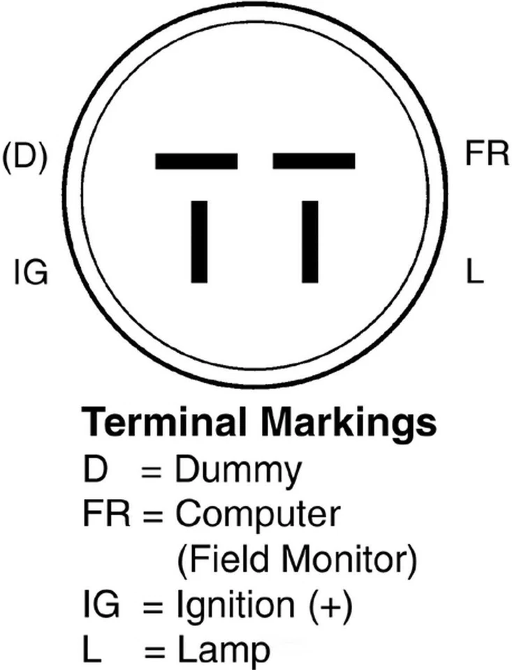 Alternator fits 1985-1987 Honda Civic VISION-OE - Image 2 of 4