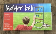 Ladder Ball Game Set Outdoor Lawn Toss 34x18x23 2-4 Players Ages 6