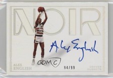 2020-21 Panini Noir Shadow Signatures 94/99 Alex English #SHA-AEN Auto HOF 07qw