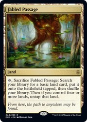 Fabled Passage Foil Throne of Eldraine #244 Rare